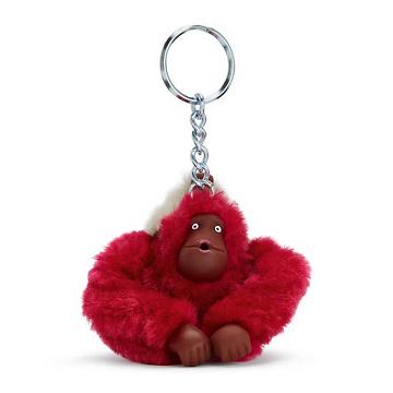 Kipling Mom And Baby Sven Monkey Keychain Accessoires Rood | België 1264IL